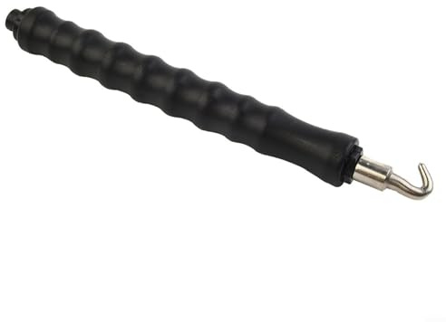 Twister de brida para construcción de barras de refuerzo, herramienta de trenzado semiautomática de alambre, mango de acero al carbono, 12 pulgadas, color negro para trabajadores de la construcción (A