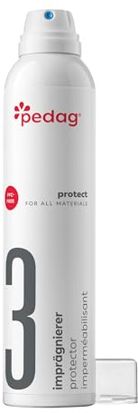 Pedag Protector Impermeabilizante para Calzado - Resistente al Agua y Repelente a las Manchas - Para superficies de Cuero, Piel y Textiles - Hecho en Alemania (Spray 250 ml)
