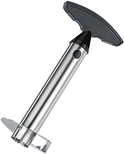 Rosenstein & Söhne Ananasschäler: Ananasschneider aus hochwertigem Edelstahl (Ananas-Schneider, Ananasteiler, Küchenhelfer)