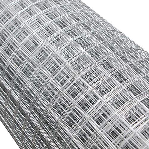 Malla alambre metálica gallinero cierre metálico galvanizado rollo 1mx25m mallado 19x19mm Jardín