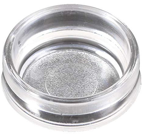 White Hinge Limited 4x Small Clear Castor Cups - 45mm Clear Furniture Feet/Leg Floor Protector Cups