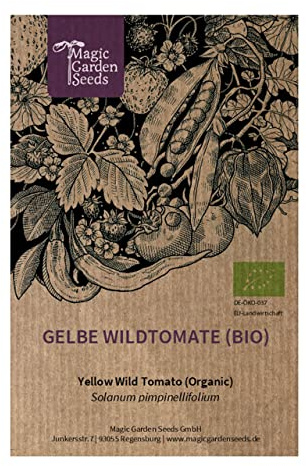 Gul vild tomat (Solanum pimpinellifolium) Ekologisk - ca. 10 frön