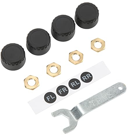 Système de Surveillance de La Pression Des Pneus, 4 Capteurs Externes, Affichage en Temps Réel de La Température de La Pression Des Pneus, 5 Types D'alarme, Capteur TPMS Externe Bluetooth pour Voiture