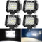 AUTOXBERT 4x60W LED Arbeitsscheinwerfer Auto Scheinwerfer Zusatzscheinwerfer 12V 24V Strahler Offroad IP67 Wasserdicht Arbeitslicht für 4X4 traktor 4WD SUV ATV UTV Truck (4 Stück)
