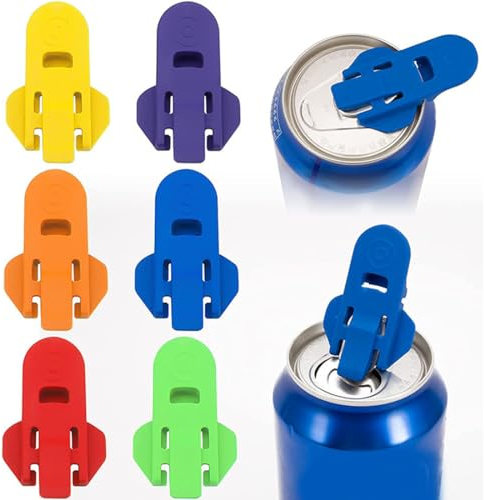 RDNKVB Abrelatas Portátil para Latas de Bebidas de Plástico y Aluminio, Abrelatas con Anilla para Cola, Cerveza, Refrescos