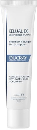 DUCRAY Kelual DS - Beruhigende Anti-Schuppen Creme - Entfernt Schuppen im Gesicht - Ciclopiroxolamin - 6 Wo. Anti-Rückfall - -74% sowie Juckreiz - Neigung zu Seborrhoischer Dermatitis - 40ml