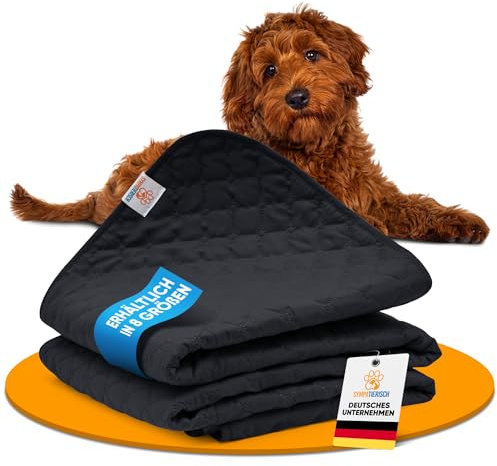 SympaTierisch Manta impermeable para perros, resistente como protección para sofá y cama, manta antideslizante para perros también adecuada para perros grandes, lavable en la lavadora, 100 x 80 cm,