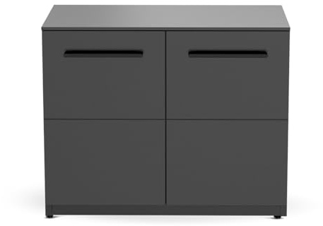 cozze® Cucina da esterno Modulo con Anta – piano HPL 15 mm, vano bombola gas, acciaio zincato verniciato a polvere, 90 x 110 x 60 cm