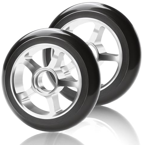 2 Pcs Ruedas para Patinete Acrobático, 100 mm Ruedas de Repuesto, Rueda de monopatín para todo tipo de patinetes