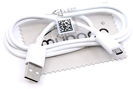 Ladekabel für Original Samsung Daten Kabel für Samsung Galaxy A3 2016 A5 2016 A6 2018 A7 2018 Galaxy J1 J3 J4 J5 J6 J7 Kabel Daten Datenkabel Micro USB 100cm mit mungoo Displayputztuch