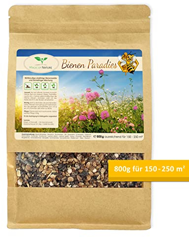 Magic of Nature 800 g de mélange de graines de fleurs - Paradis des abeilles - Pâturage fleuri pour 150 à 250 m²
