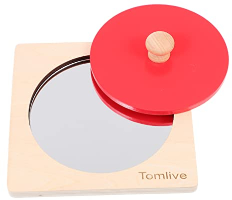 jojofuny Montessori Spiegel Lustiges: Montessori Baby Spiegel Puzzle Lernspielzeug Für Babys 6-12 Monate - Geschenkideen Für Kleinkind-Vorschule