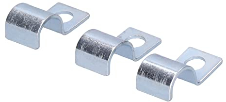 Abrazadera de Tubo de un Solo Orificio de 20 Piezas, Clip de Tubo de Acero Inoxidable Chapado en Zinc para Todas las Tuberías (10mm)