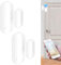 WiFi Türsensor, 2er Set Tür-Fenster-Sensor Drahtloser Fenstertürsensor Alarm, Smart Tuya Türsensor Kostenlose Wireless WiFi Fensterkontaktsensor für Heimsicherheit&Smart Home Automation