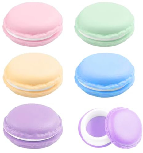 EIHI 5 pezzi Mini Macaron Scatola di immagazzinaggio Macaron Colorato Mini Macaron Piccole scatole per gioielli, adatto per riporre pillole, orecchini, anelli, perle