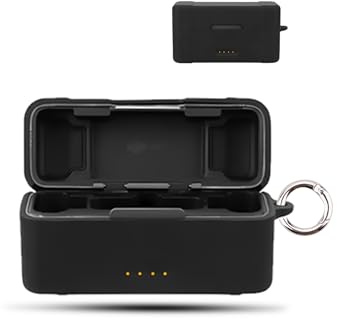 daunke Case for DJI MIC 3, Soft Silicone Protective Cover,Case with Round Buckle,Full Protection,Black