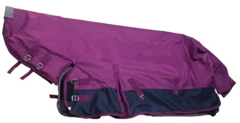 Coperta Invernale per Cavalli, Impermeabile, Antigelo, Imbottita, 600D, con Collo, Abbigliamento Equestre, Rose Red M