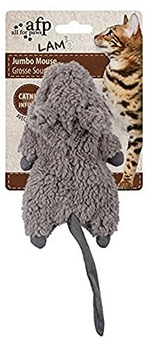 ALL FOR PAWS Lamb Jumbo Crinkle Catnip Rodent Cat Toy