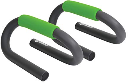 Schildkröt® Push Up Bars, 2 Liegestützengriffe, Anthrazit-Grün, in 4-Farb Karton, 960145