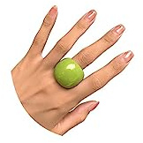 Uarein Multi Color Resin Chunky Rings Exaggerated Clear Acrylic Knuckle Rings Geometric Jewelry Gifts for Women