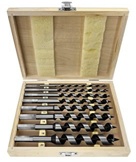 PAULIMOT Schlangenbohrer-Satz, 8-teilig Ø 6-20 mm, Länge 200 mm, Form Lewis