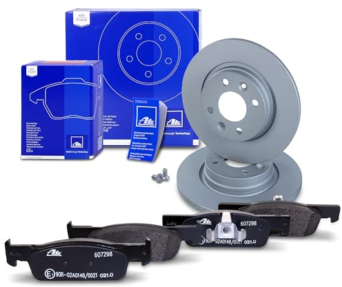 ATE Bremsenset Vorderachse inkl. Bremsscheiben vorne Ø 259 mm voll und Bremsbeläge vorne Kompatibel mit DACIA LOGAN 2, SANDERO II, RENAULT LOGAN/STEPWAY 2, TWINGO 3, SMART FORFOUR, FORTWO