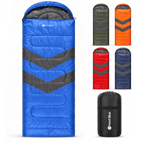 Trimming Shop 4 Season Waterproof Backpacking Sleeping Bag 6ft | For Single Adults With Double-Sided Zip, Lightweight Design For Camping, Hiking, Outdoor, Travel And Hunting