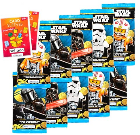 sefrado Bundle Exclusive Hüllen kompatibel mit Blue Ocean Star Wars 10 Booster Serie 5 Trading Card Game 2024
