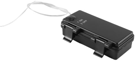 Alide 2 st vattentäta 3V batteriboxar, AAx2-batterihållare med lock och strömbrytare