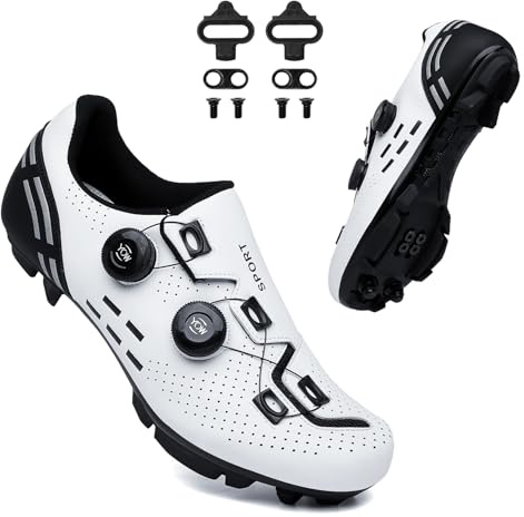 ZELOVOL Road Cycling Shoes/Mountain Cycling Shoes Unisex, Compatible with SPD/SPD-SL Pedals, Compatible Installation with Shimano/Look/Peloton Cleats