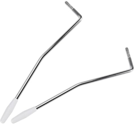 Warmhm 2 Unidades Brazo de Trémolo de Metal en Color Plata para Guitarra Eléctrica con Punta, Mango Cómodo y Diseño Elegante Accesorio Confiable para Sistema de Trémolo