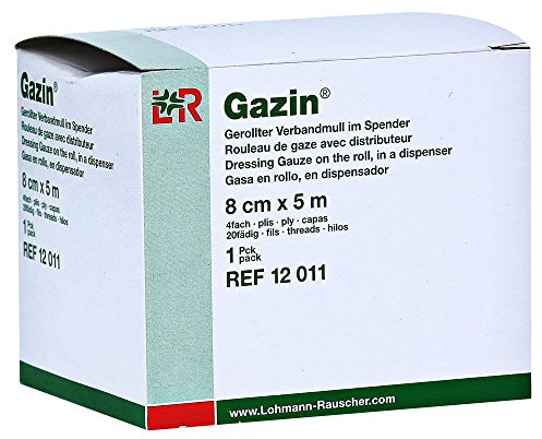 Gazin Verbandmull 8 Cmx5 m 4fach Gerollt