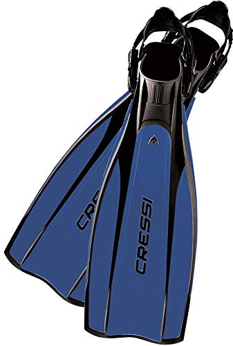 Cressi Pro Light Open Heel Tauchen Flossen, Schwarz/Blau, S/M (40/41)