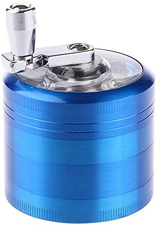 Wamvp Grinder Metalico Manual con Manivela 4 Piezas para Hierbas y Especias