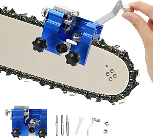 Affilacatene per Motosega Strumento di Affilatura Della Sega a Catena Affila Catena Motosega Professionale Rettifica Utensile di Levigatura Manuale Kit Multifunzionale Affilatrice Manuale Della Catena
