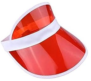 Boolavard Visiera Parasole Cappelli Berretto Sport Beach Tennis Golf Copricapo per Donna Uomo (Rosso)