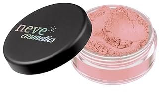 Neve Cosmetics MAYA Blush 100% minerale in polvere libera Rosa pesca con satinatura rosa intenso Vegan 4 gr
