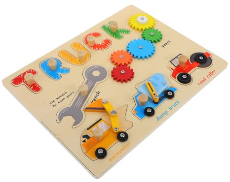 BESTonZON Beschäftigt Bord Kleinkind Lernen Feinmotorik Fähigkeiten Spielzeug Holz Aktivität Bord Helle Bunte Sensorischen Bord