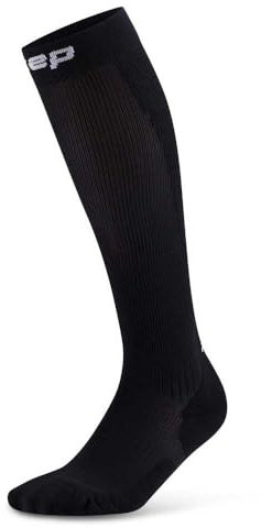 CEP - Lange Laufsocken mit Kompression für Herren, Core 5.0 Tall, Größe IV/L / 39-44cm Wadenumfang, schwarz