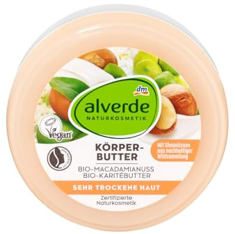 alverde NATURKOSMETIK kroppssmör macadamianuss, 200 ml