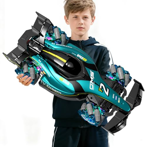 4DRC Y2 Auto RC controllata manualmente con comandi gestuali, auto da drift con spruzzo luminoso, 2,4 GHz 4WD 360° Telecomando Auto da corsa Giocattoli Modelli Regali per bambini e bambine