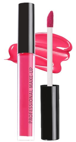 Rose Pink Lipstick Halloween Liquid Lipstick Long Lasting, Matte Lip Gloss Gift for Women Men, Lip Stain Highly Pigmented Smudge-Proof, Lipgloss for Halloween Makeup Cosplay Party (Rose Pink)