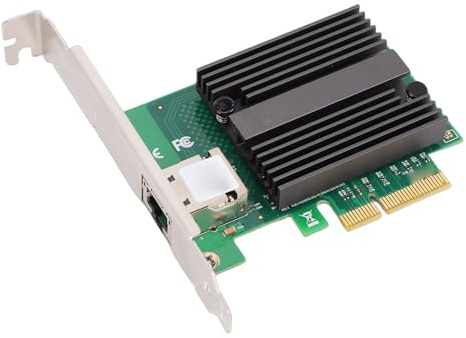 ZDAGELD 10 Gigabit Ethernet Nätverksadapter Gränssnittskort, Full Duplex PCIe X4 Interface, AQC113 Controller, Lämplig för Desktop, Server, NAS, Router