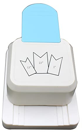 3-i-1 pappersstans etikettstans 3,8 cm 5 cm 6,3 cm hörnskärare för korttillverkning och scrapbooking hantverk projekt tagg stansare för papper