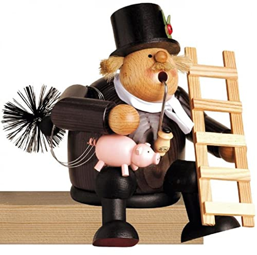 KWO Smoking Man Figurine, Chimney Sweep/Lucky Charm, 16 cm