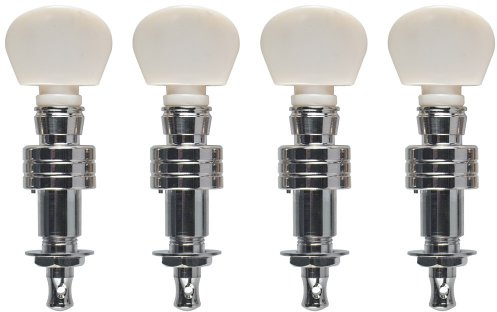 Golden Gate P-147 Deluxe Banjo Tuners – Nickel-Plated – Set of 4 – 4:1 Planetary Gear System – Fits 5-String Banjos