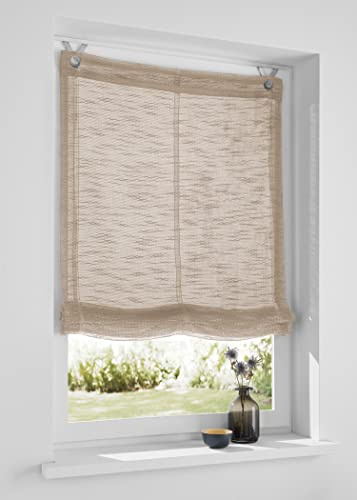 Kutti Celtic Estor Plegable sin taladrar Beige ca. 100 x 140 cm