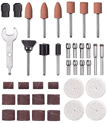kwb by Einhell Kit de polissage et de ponçage 38 pièces pour ponceuse double (kit d'accessoires de 38 pièces, compatible avec la ponceuse double Einhell TC-XG 75)