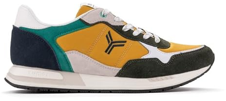 Yumas Zapatilla Sneaker TAMESIS Mostaza para Hombre con Cierre de Cordoneras. Talla 46