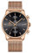 Affute Mens Fashion Sport Quartz Analog Black Mesh Stainless Steel Waterproof Chronograph Automatic Date Watch, Rose Gold Black, Classic